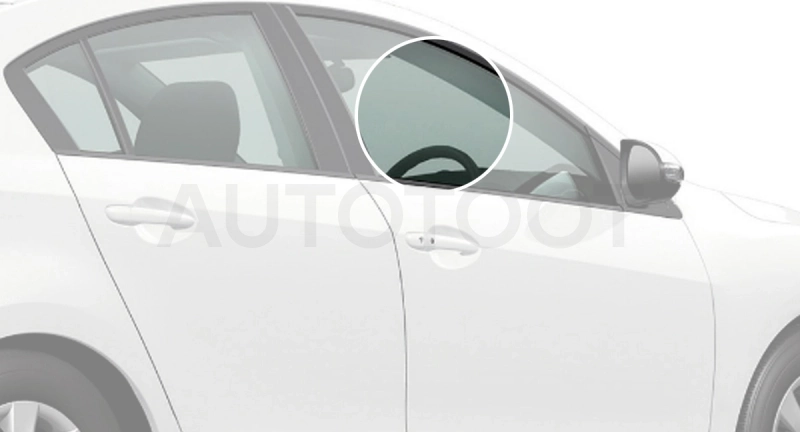 Стекло переднее правое опускное -  для MAZDA 3 (AXELA)