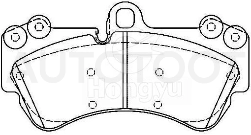 Колодки тормозные передние 1LC -PBP1625 Patron для VOLKSWAGEN TOUAREG