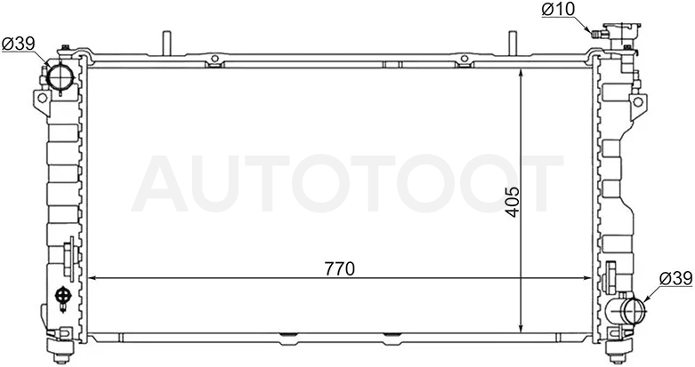 Радиатор Chrysler Town&Country 00-07 / Voyager 00-07