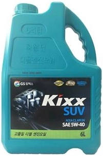 5W-40 KIXX D1 Масло моторное синтетика 6 л (SUV 5W-40) C3/A3/B3/B4, SN/CF