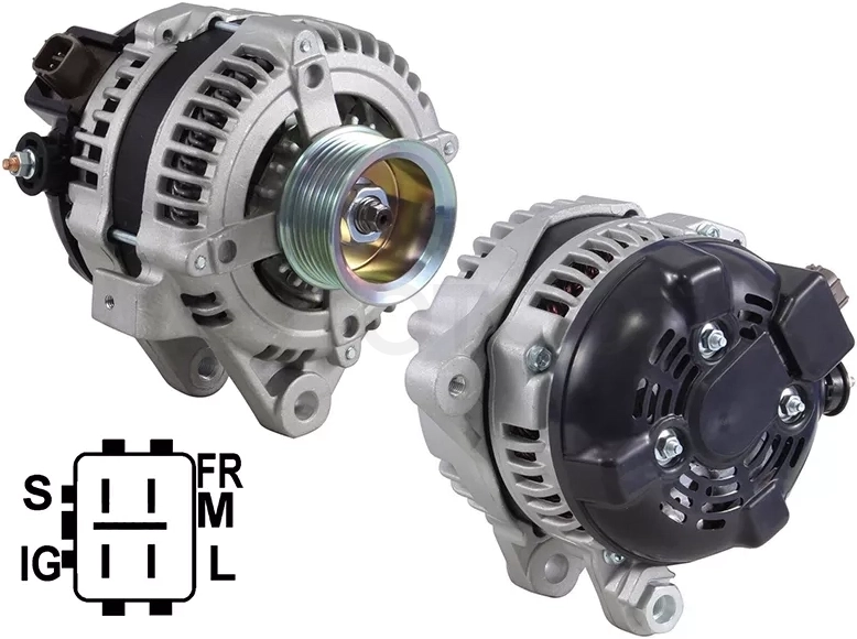 Генератор TOYOTA CAMRY 06-11/HIGHLANDER 04-07/RAV 04-05/SOLARA 2.4 12V 100A 04-08 2AZFE