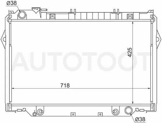 Радиатор Toyota Land Cruiser (J80) 89-97