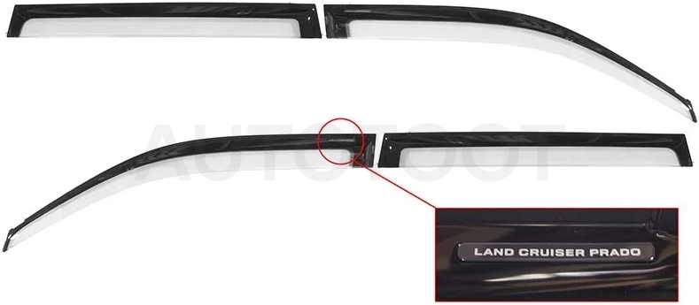 Ветровики Toyota Land Cruiser Prado (J150) 09-20 / Lexus GX 09-23
