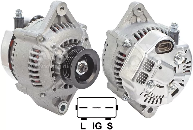 Генератор TOYOTA HILUX 98-05 /HIACE 98-06 /LAND CRUISER PRADO 96-02 2/3RZFE 12V 70A