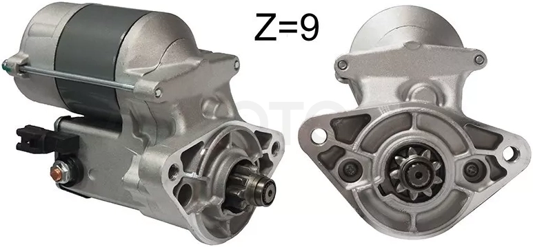Стартер Toyota Crown 87-07 / Mark II (X90,X100,X110) 92-04 / Lexus GS 93-04 / IS 98-05 / SC 91-01 / Toyota Altezza 98-05 / Aristo 91-04 / Brevis 01-07 / Chaser (X90,X100) 92-01 (1,4 kW/ Z=9)