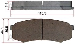 Колодки тормозные задние 70//80/105 -JBP0029 Just Drive для TOYOTA LAND CRUISER, TOYOTA LAND CRUISER PRADO, TOYOTA HILUX, TOYOTA FJ CRUISER, TOYOTA SEQUOIA