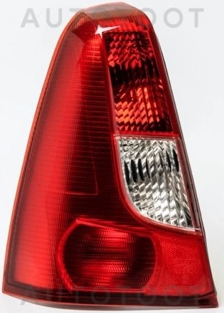 Фонарь задний левый (седан, указатель поворота белый) -5511958L3LDUE Depo для RENAULT LOGAN