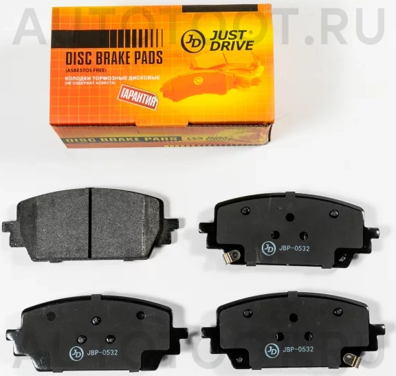 Колодки тормозные дисковые, передние - Артикул JBP0532 - Производитель Just Drive - Фото, Отзывы, Цены