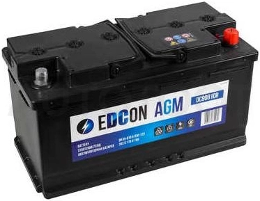 Аккумулятор EDCON AGM 90Ah 810A обратная полярность(-+)