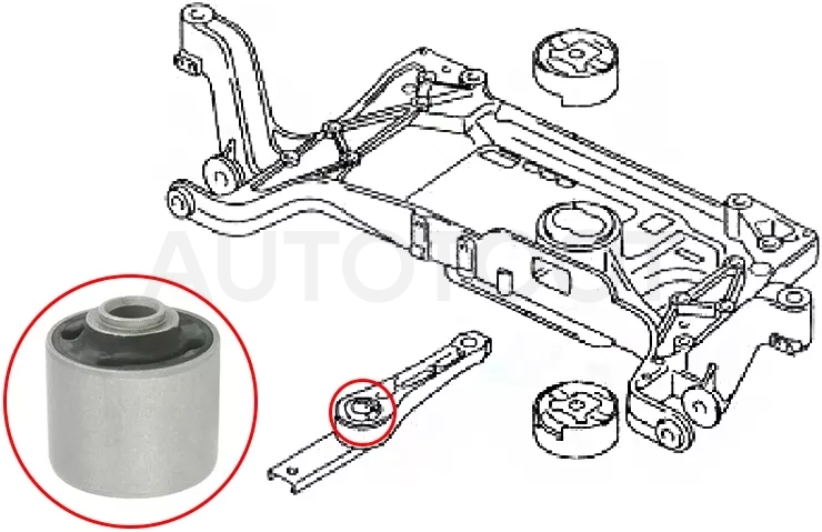 Сайлентблок опоры двигателя Audi A3 03-13 / Q3 11-19 - Артикул ST3C0199855JC - Производитель Sat - Фото, Отзывы, Цены