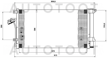 Радиатор кондиционера -STVW603940 Sat для VOLKSWAGEN TOUAREG, AUDI Q7