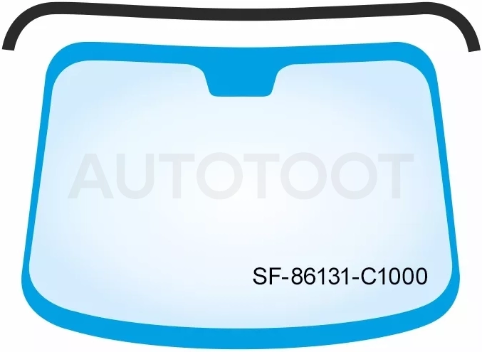 Молдинг лобового стекла (Сверху) Hyundai Sonata 04-19 - Артикул SF86131C1000 - Производитель Sat - Фото, Отзывы, Цены