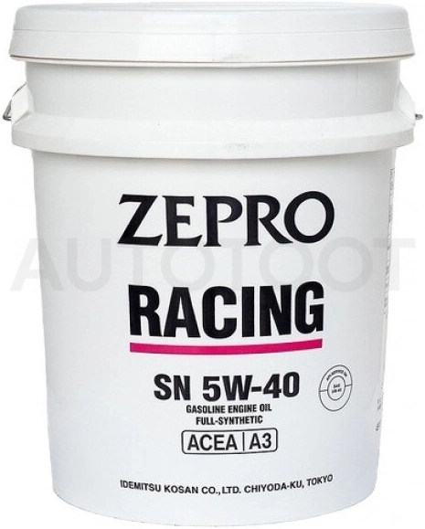 5W-40 моторное масло Idemitsu Zepro Racing 20л. - Артикул 3585020 - Производитель Idemitsu - Фото, Отзывы, Цены