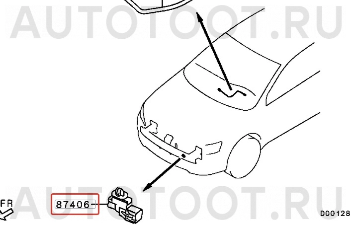 Датчик температуры окружающего воздуха -QF40Q00007 Quattro Freni для MITSUBISHI LANCER, MITSUBISHI ASX, MITSUBISHI CHARIOT GRANDIS, MITSUBISHI ECLIPSE, MITSUBISHI L200, MITSUBISHI OUTLANDER, MITSUBISH