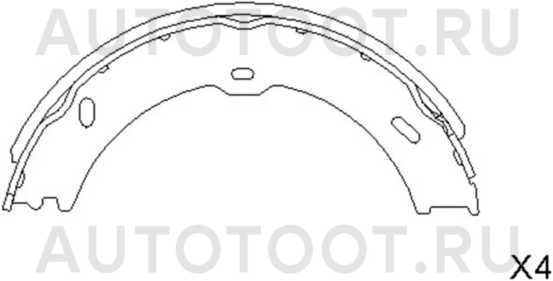 Колодки ручного тормоза -STA9064200320 Sat для MERCEDES SPRINTER, VOLKSWAGEN CRAFTER