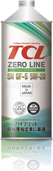 5W-20 Масло моторное TCL Zero Line Fully Synth, Fuel Economy, SN, GF-5, 1л