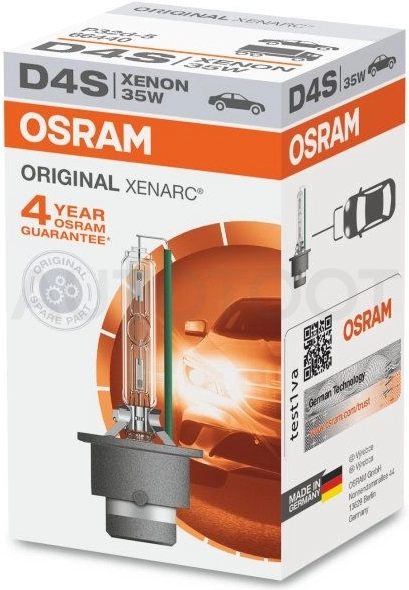 Лампа ксеноновая D4S 35W P32d-5 Xenarc 4800K 42V Osram