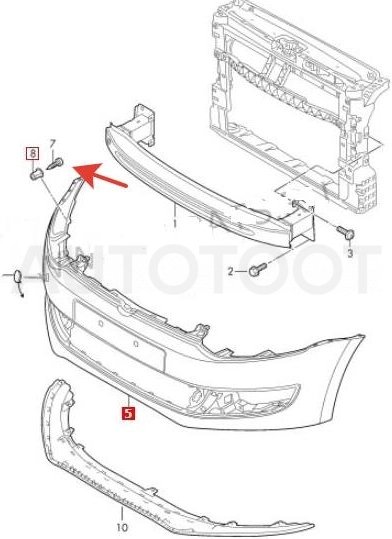 Саморез N90974701 -N90974701 Vag для VOLKSWAGEN POLO