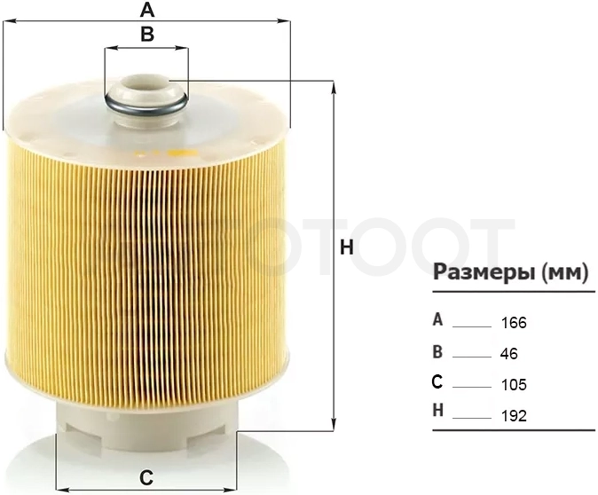 Фильтр воздушный AUDI A6 05-11/ALLROAD 06-11