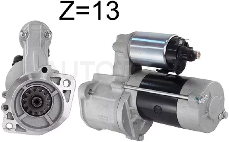 Стартер Mitsubishi Delica 79-99 / L200 86-96 / Pajero 81-00 / Hyundai Galloper 91-07 / H1 97-07 / Starex 97-03 / Terracan 01-07 / Kia Pregio 95-07 / Mitsubishi Strada 91-97 (2,2 kW/ Z=13/ (вылет бендикса 3.5мм))
