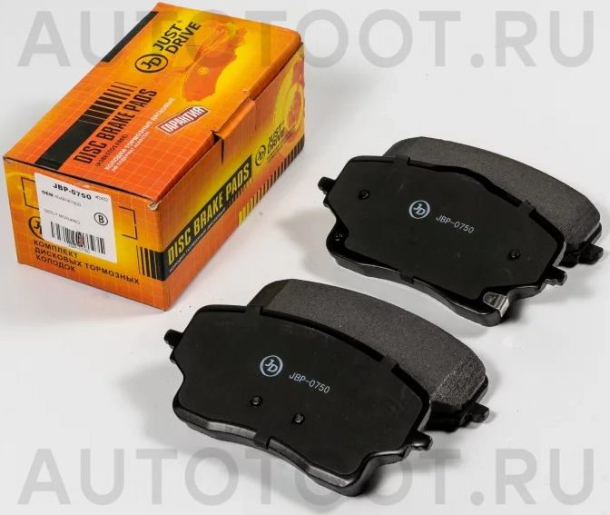 Колодки тормозные дисковые передние - Артикул JBP0750 - Производитель Just Drive - Фото, Отзывы, Цены