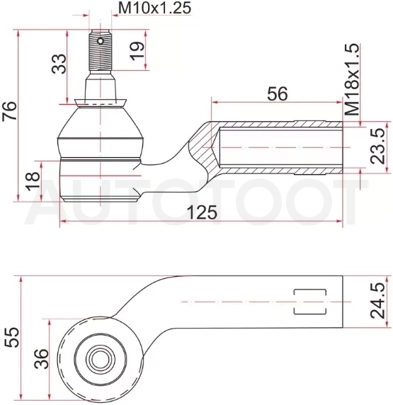 Наконечник рулевой MAZDA 3 03-08/MAZDA 5 05-10 LH - Артикул STBP4L32290 - Производитель Sat - Фото, Отзывы, Цены