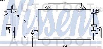 Радиатор кондиционера -1045205SX Stellox для AUDI 80