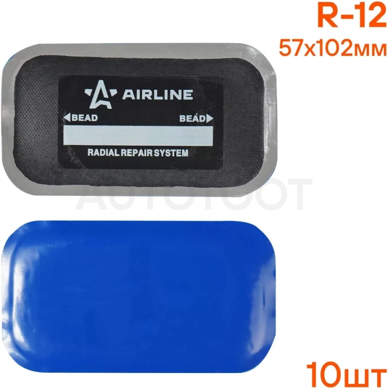 Пластырь кордовый, радиальный R-12 (57*102 мм) - Артикул ATRK66 - Производитель Airline - Фото, Отзывы, Цены