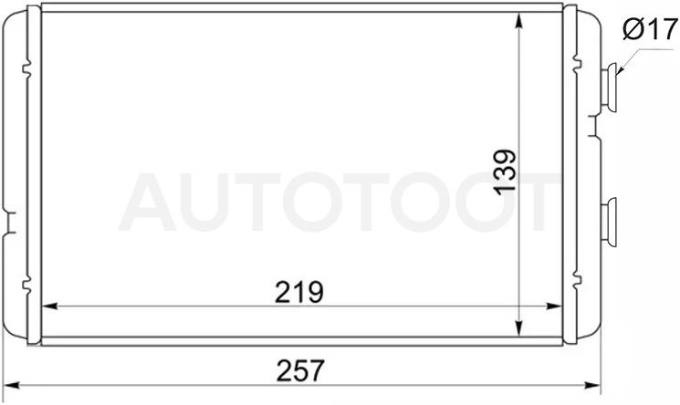 Радиатор отопителя салона Toyota Hiace 89-04 - Артикул STTY723950 - Производитель Sat - Фото, Отзывы, Цены