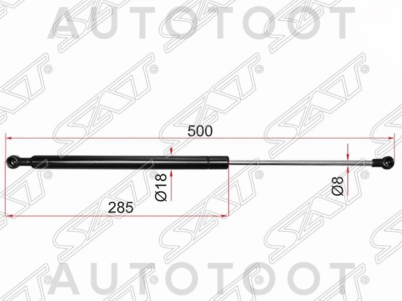 Амортизатор капота левый=правый -ST5344039135 Sat для TOYOTA CRESTA, TOYOTA CHASER, TOYOTA MARK 2