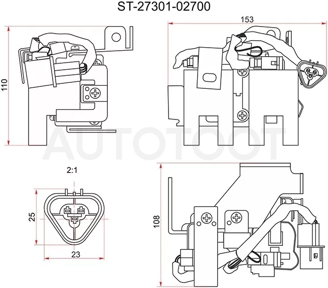 Катушка зажигания HYUNDAI I10/KIA PICANTO 04-11 - Артикул ST2730102700 - Производитель Sat - Фото, Отзывы, Цены