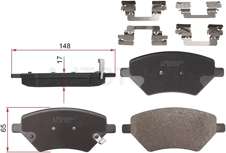 Колодки тормозные (Спереди) Chery Tiggo 4 17-19 / Tiggo 8 19- / Tiggo 7 16-20 / Tiggo 7 Pro Max 22-24 / OMODA C5 22