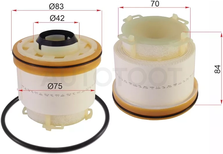 Фильтр топливный TOYOTA HILUX 1KDFTV 12-15/FORTUNER 12-15/MITSUBISHI L200 4N15 15