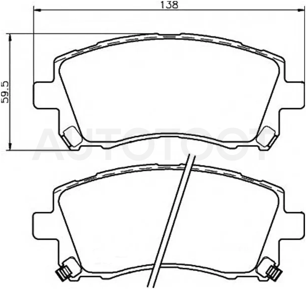 Колодки тормозные (Спереди) Nissan Terrano 14-22 / Subaru Forester 97-02 / Impreza 92-07 / Legacy 93-09 / Outback 98-09