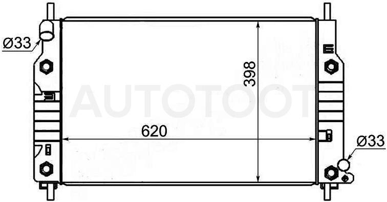 Радиатор охлаждения AT 1.6L 1.8L 2.0L -FD0004AT Sat для FORD MONDEO