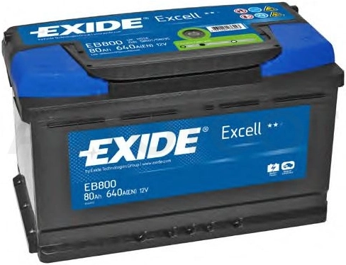 Аккумулятор EXIDE 80Ah 640A обратная полярность(-+)