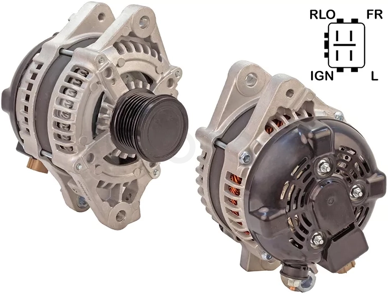 Генератор TOYOTA CROWN/MARK X 3.0 12V 130A 04-09 3GRFE функция регулятора ROL