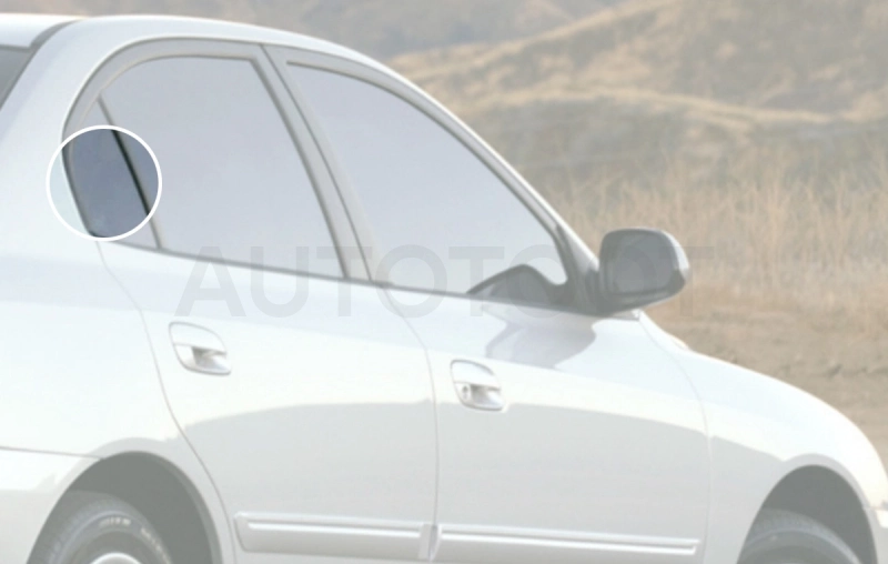 Стекло форточки (уголок) задней правой двери -  для HYUNDAI ELANTRA