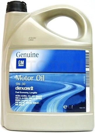 5W-30 GM Dexos2 SN/CF 4л. масло моторное синтетика