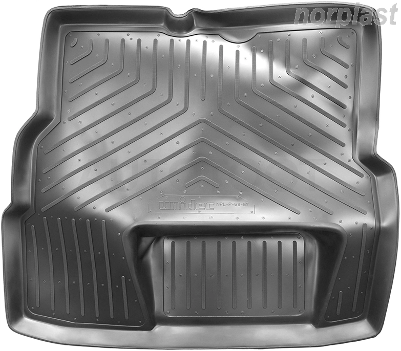 Коврик в багажник NORPLAST, черный, полиуретан (2002-2006) -NPLP6967 Norplast для RENAULT SYMBOL