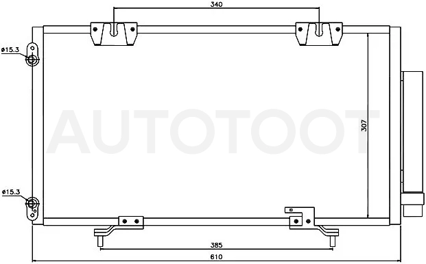 Радиатор кондиционера Toyota Avensis (T220) 97-03 - Артикул STTY023940 - Производитель Sat - Фото, Отзывы, Цены