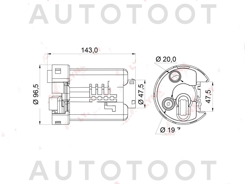 Фильтр топливный погружной NZ/SZ/ZZ -ST2330023040 Sat для TOYOTA FUN CARGO, TOYOTA VITZ, TOYOTA IST, TOYOTA PROBOX, TOYOTA SUCCEED, TOYOTA RAUM, TOYOTA YARIS