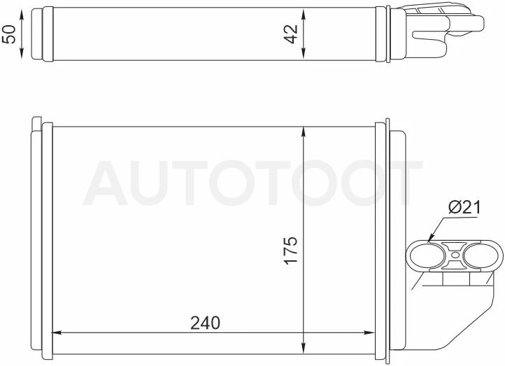 Радиатор отопителя салона BMW 3-Series 90-00 - Артикул ST870016 - Производитель Sat - Фото, Отзывы, Цены