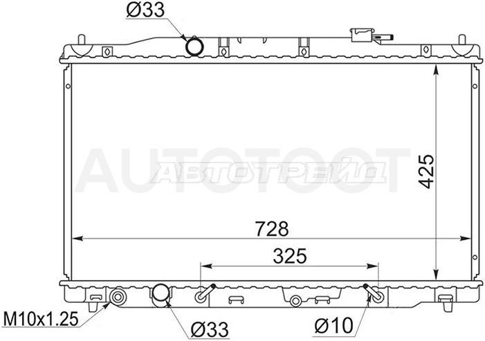 Радиатор Honda CR-V 11-18 - Артикул HD000412 - Производитель Sat - Фото, Отзывы, Цены