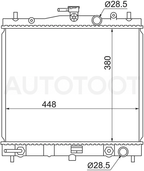 Радиатор Nissan March 02-10 / Note 05-13 / Cube 02-08 / Cube Cubic 03-08