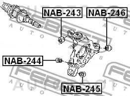 Сайлентблок задней цапфы верхний -RU641 Masuma для NISSAN MURANO, NISSAN TEANA, NISSAN SKYLINE, INFINITI FX35/45