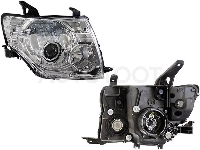 Фара Mitsubishi Pajero 06-15 (Справа/ Ксенон/Галоген/ С электрокорректором)