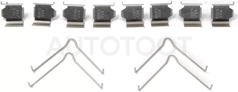 Комплект монтажный тормозных колодок FR MAZDA 323/626/PREMACY/MAZDA 6