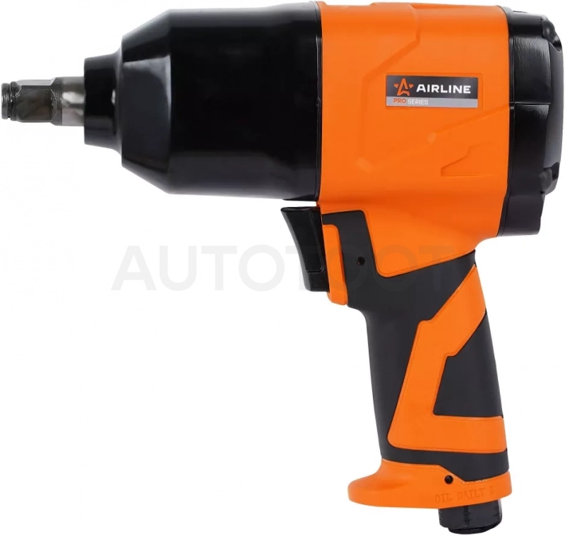 Гайковерт пневматический ударный композитный 1/2"DR 330Нм PRO - Артикул ATAZ123 - Производитель Airline - Фото, Отзывы, Цены