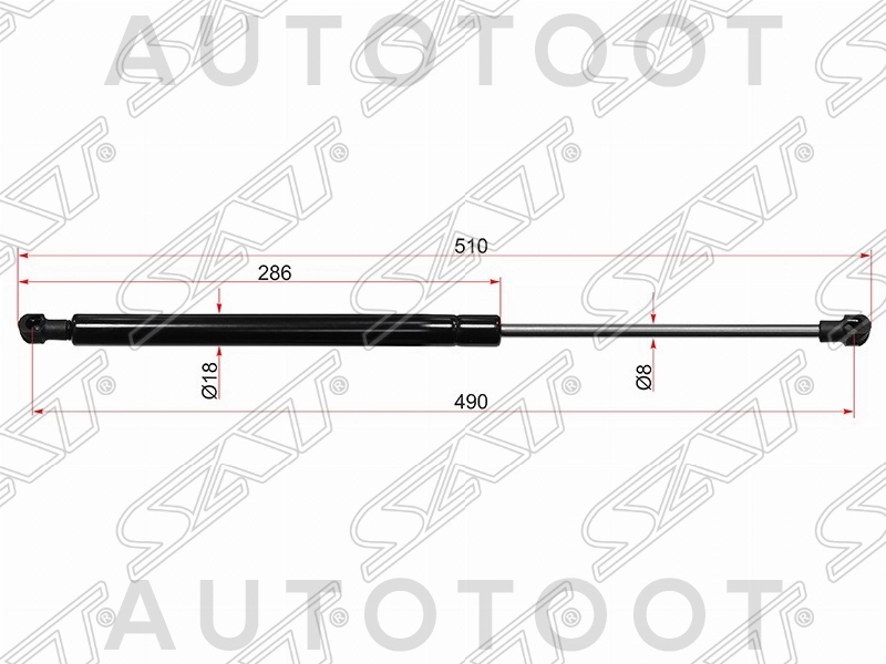 Амортизатор капота левый=правый -ST811613D001 Sat для HYUNDAI SONATA